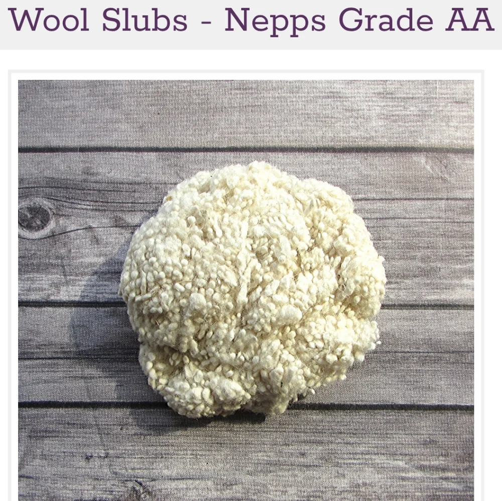 Wool Slubs/Stuffing Nepps Grade AA - Picture 3 of 3
